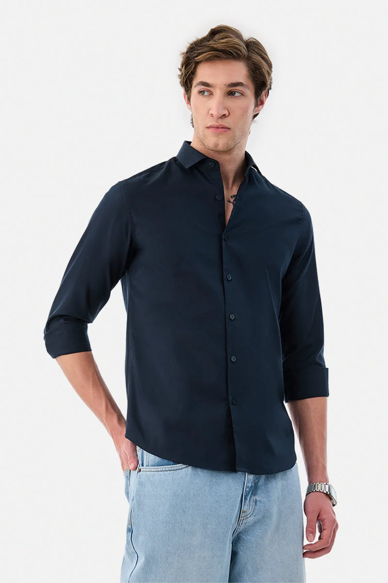 سنيتش 100% Cotton Slim Fit Shirt
